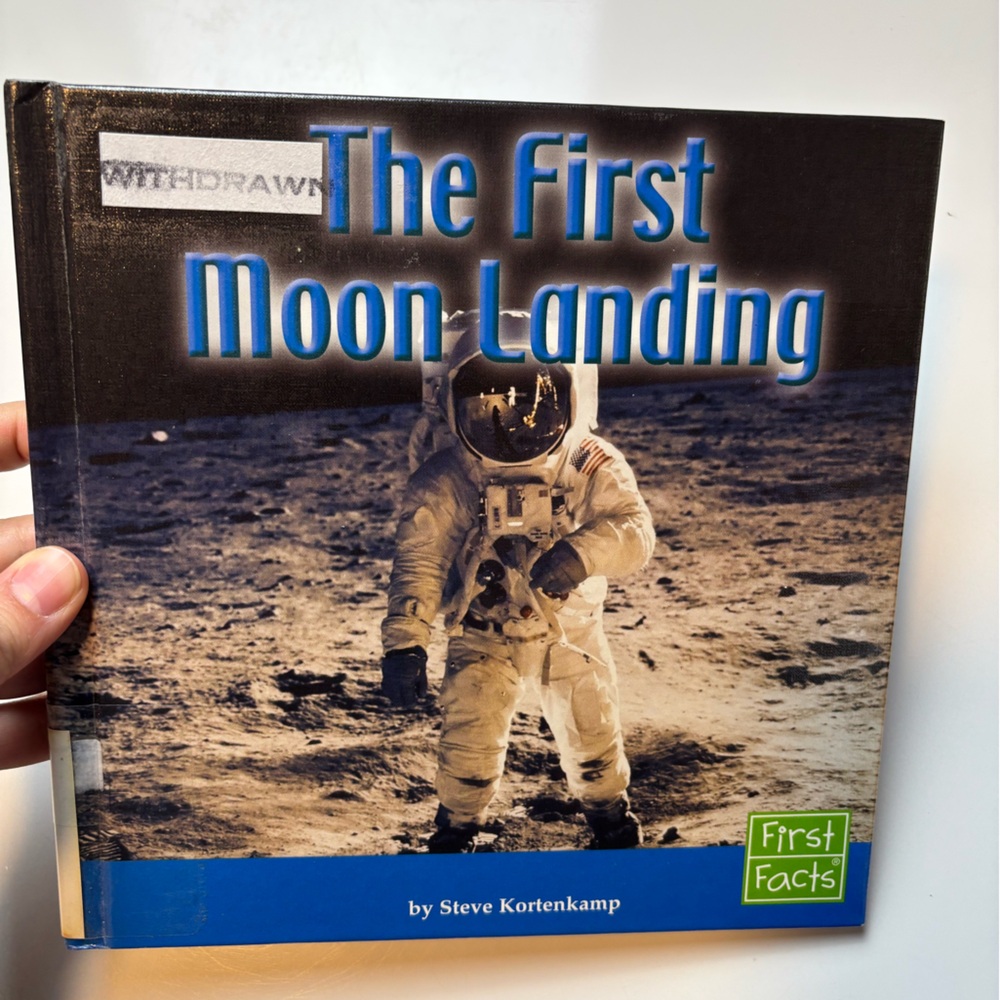 The‎ First Moon Landing hardcover book